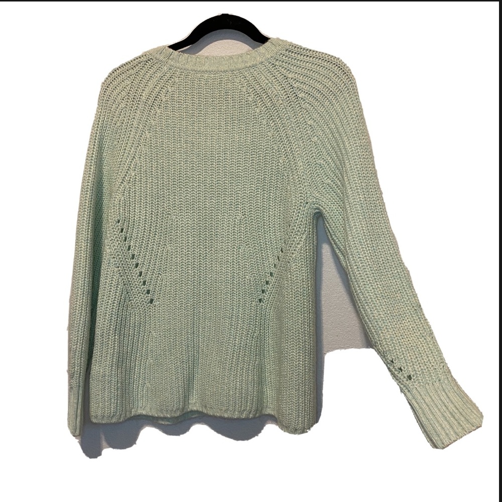 Gap Chunky Knit Sweater Pastel Green NWT Medium - Picture 3 of 7